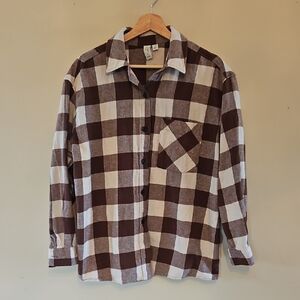 Joie Brown & Cream Plaid Shirt